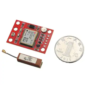 

GY GPS Module Board 9600 Baud Rate With Antenna For Arduino 3V-5V mini size with strong signal