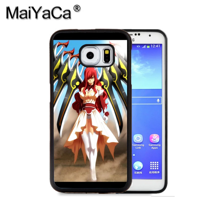 Maiyaca Fairy Tail Эрза Скарлет 5 чехол для телефона Samsung S9 S8 плюс S7 S6 Edge Plus Примечание 8 7 S5 S4