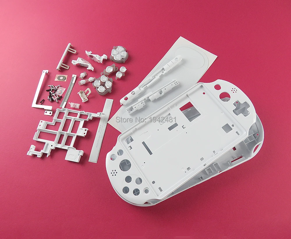 Для psv 2000 игровой контроллер полный корпус чехол для Sony PS Vita 2000 боковая оболочка крышка кнопки Замена - Цвет: white