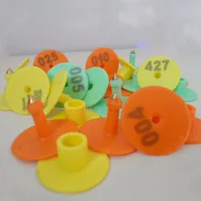 100 наборов, для домашнего скота, баранины, овцы, козы, 100 номера, бирка для ушей, бирка для животных