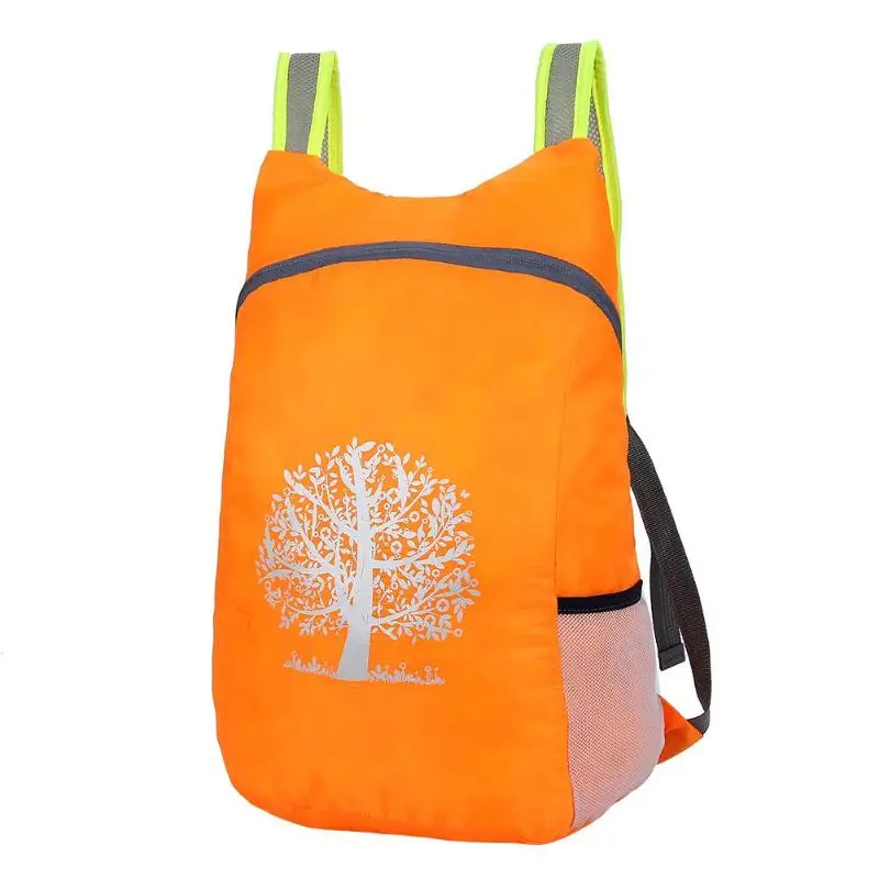 Унисекс складной рюкзак походная сумка ультра светильник ing светильник Открытый спортивный рюкзак Водонепроницаемый складной рюкзак для путешествий - Цвет: Orange