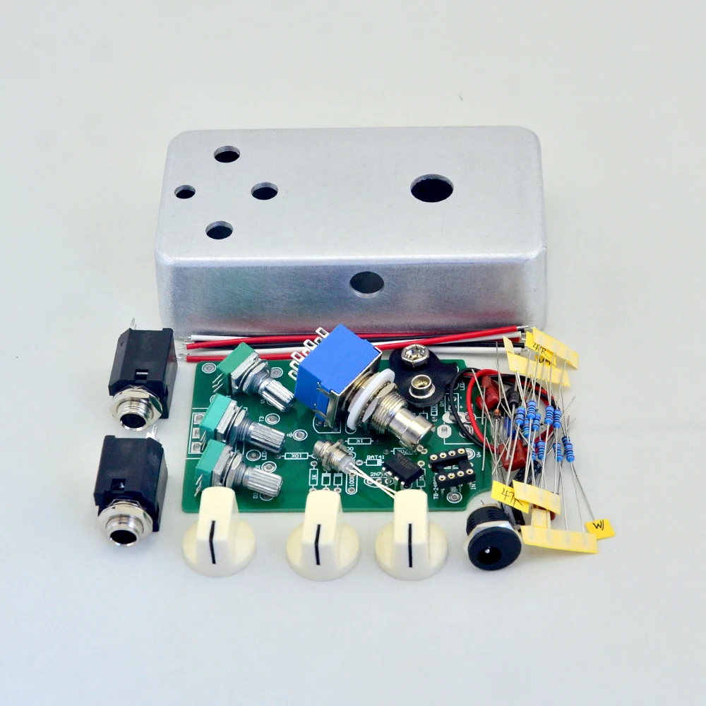 DIY Overdrive Guitar Effect Pedal Kit with 1590B Diecast Aluminum