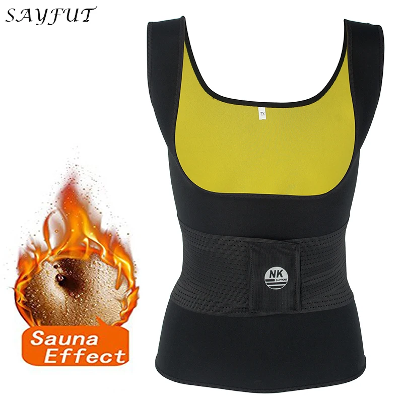 Neoprene Sweat Waist Trainer Vest For Weight Loss Sauna Suit Effect ...