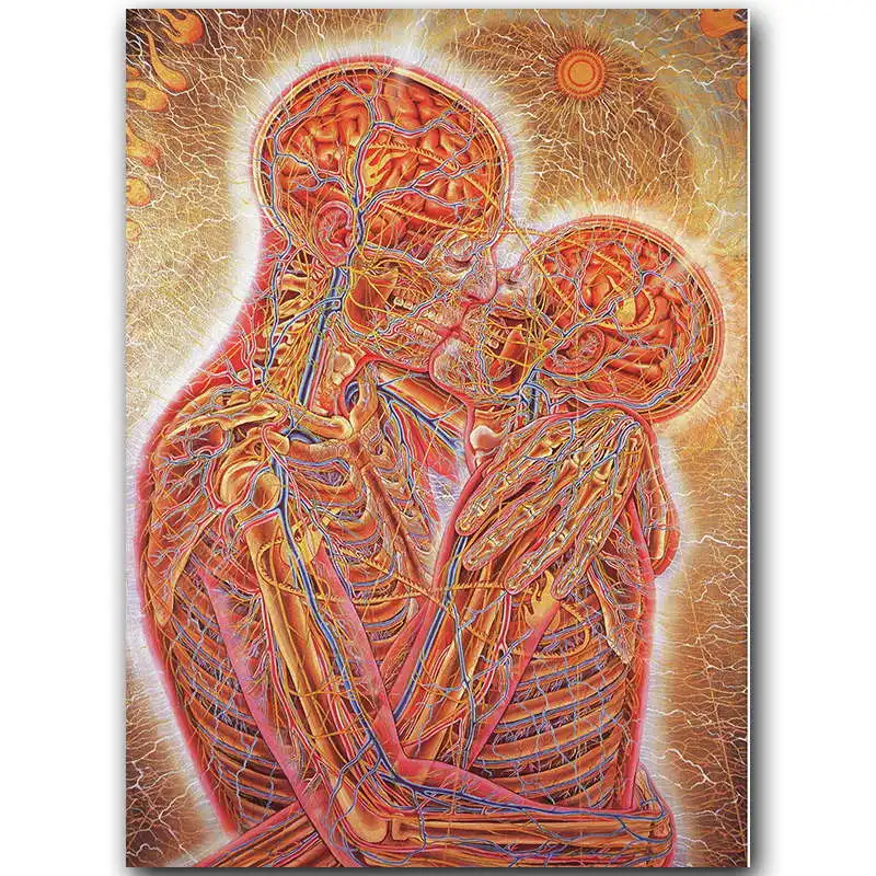 

Oversoul Trippy Psychedelic Abstract Poster Silk Print Painting Wall Art Picture Home Decor 30x45cm 50x75cm