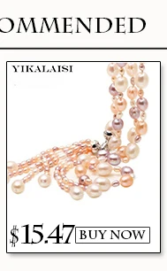 Yikalaisi Мода 2017 г. Pearl Ring изделия пресноводного жемчуга Свадебные Кольца стерлингового серебра 925 Кольца для Для женщин для девочек