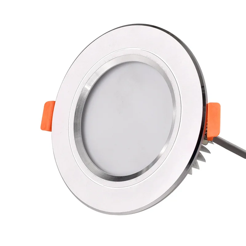 

JLAPRIRA Ceiling Recessed Led Spot Light Led Downlight 3W 5W 7W 9W Silver Golden White for Bathroom Shower Room