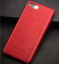 QIALINO Case for iphone 8 plus Luxury Calf Genuine Leather Cover for iphone 8 plus Ultra Slim fashion for 4.7/5.5 inch
