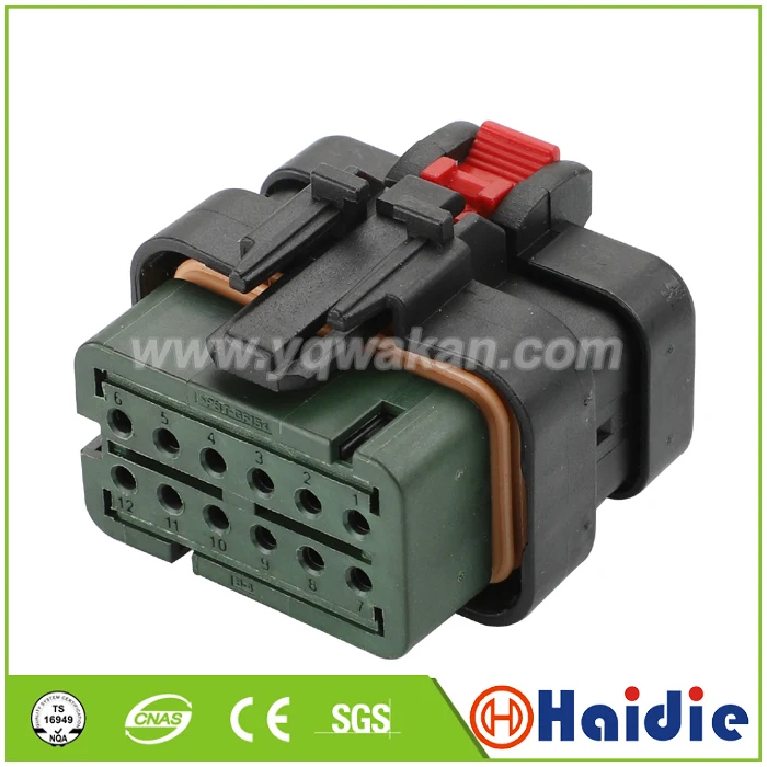 

Free shipping 5sets 12pin tyco auto 12p male waterproof connector housing plug electric connector 174663-2 368537-1