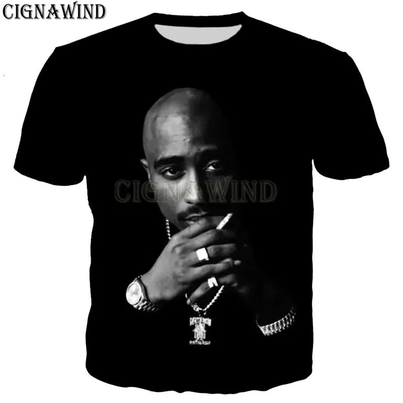 

New arrive hip hop style star tupac 2pac t shirt men women printed popular tshirt streetwear short sleeve casual summer tops