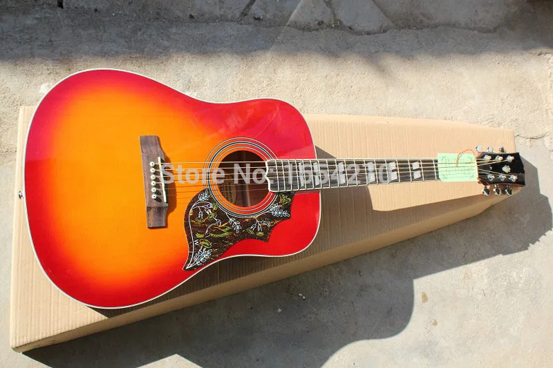 

Free shipping hot new hummingbird DOVE 41 inch acoustic guitar can add fishman guitar .