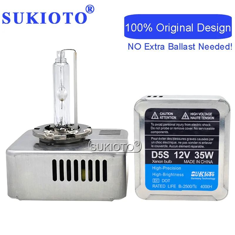 SUKIOTO xenon d5s xenon hid bulbs genuine D5S headlight bulbs 9285 410 171 92854101715500k D5S 35W Ballast lamp kit 9285 410 171 (8)