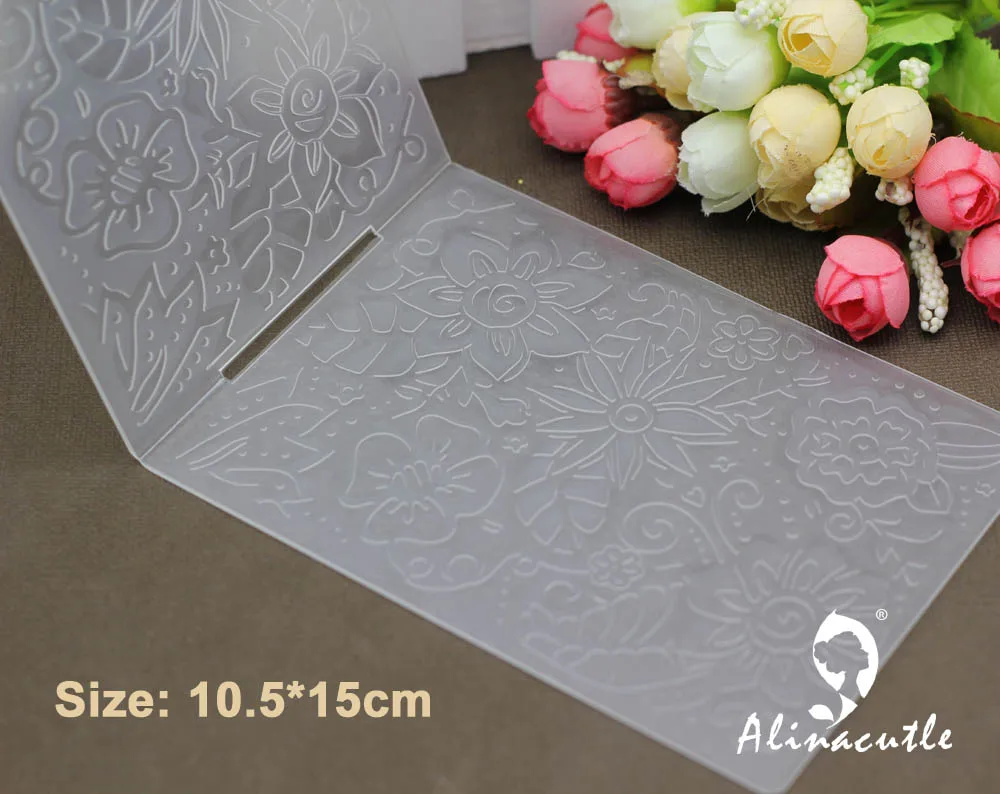 10 5*15 пластиковая папка для тиснения Alinacraft весенний цветок DIY альбом скрапбукинга