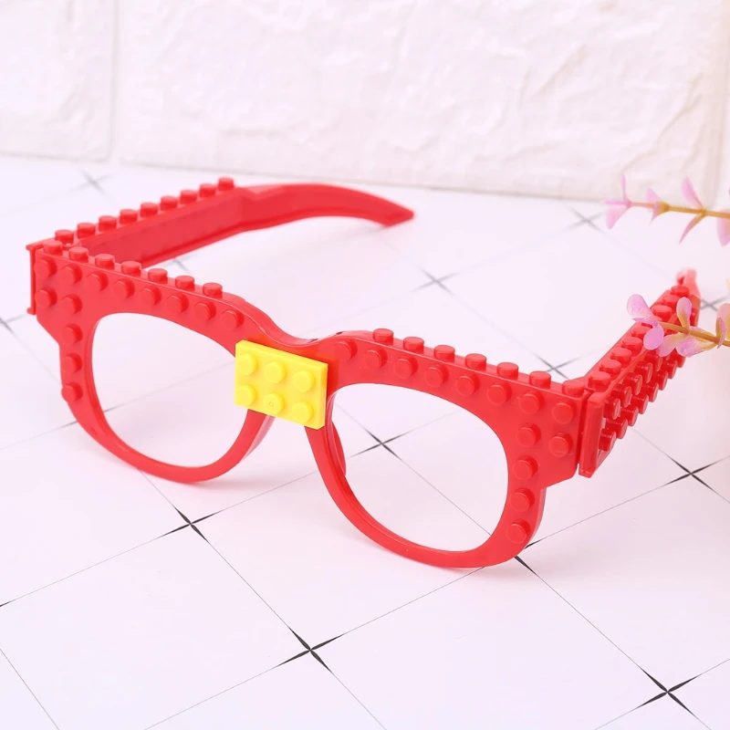 Glasses New Blocks Base Plate Compatible With Legoed Minecrafted DIY Educational Toys Funny Frame Glasses Brick Base Plate-M15 Glasses New Blocks Base Plate Compatible With Legoed Minecrafted DIY Educational Toys Funny Frame Glasses Brick Base Plate-M15