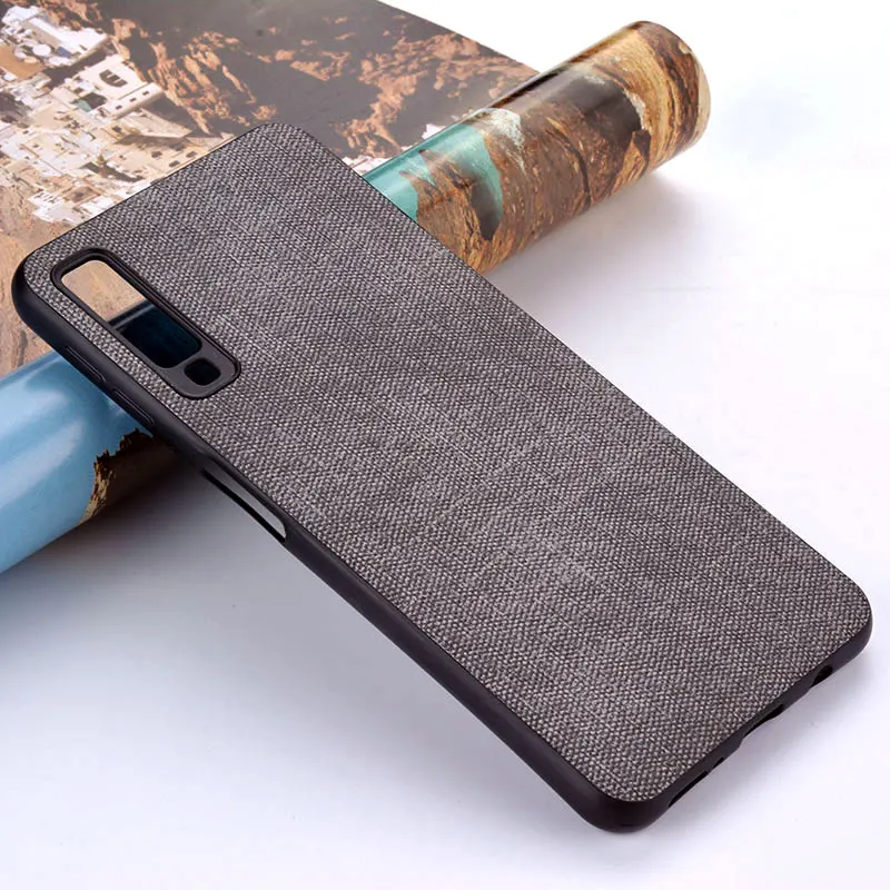 

Case for Samsung Galaxy A5 A6 A7 A8 A9 A10 A30 A50 M30 M20 M10 Star 2017 2018 coque case Luxury Fabric Cloth Leather cover funda