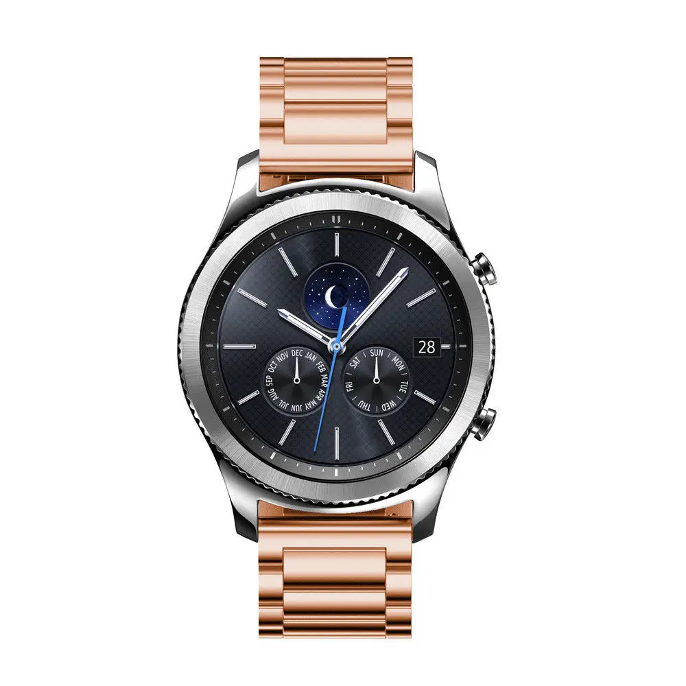 Gear S3 22 мм ремешок для samsung Frontier Galaxy Watch 46 мм 42 мм классический браслет из нержавеющей стали ремень amazfit bip