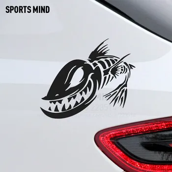 

3 Pieces Sports mind Fish Skeleton Skull Automobiles Car Sticker Decal Car styling For opel renault hyundai Kia seat accessories
