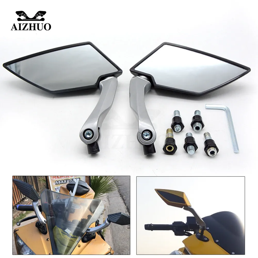 Moto Rearview Mirrors Universal Motorbike Accessories ABS Plastic