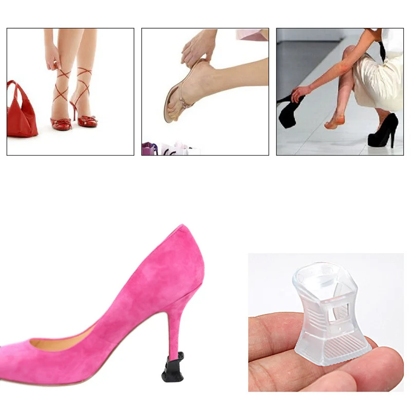 3 Pairs Women Girl Heel Cap high Heels Anti-slip Silicone Heel Stiletto Protectors Dancing Cushion for Bride Wedding Party Favor