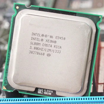 

INTEL XEON E5450 cpu intel E5450 processor quad core 4 core 3.0MHZ LeveL2 12M Work on LGA 775 motherboard
