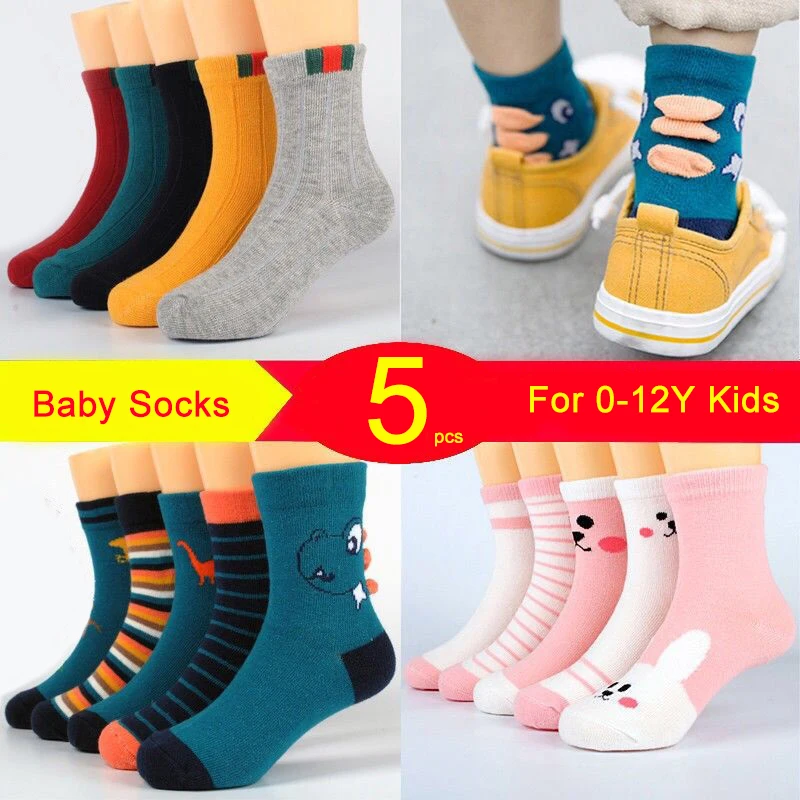 5 páry děťátko dívčí ponožky jaro léto bavlna novorozence děťátko ponožky děťátko meias para bebe děti ponožky pro děti chlapci ponožky 1-12Y