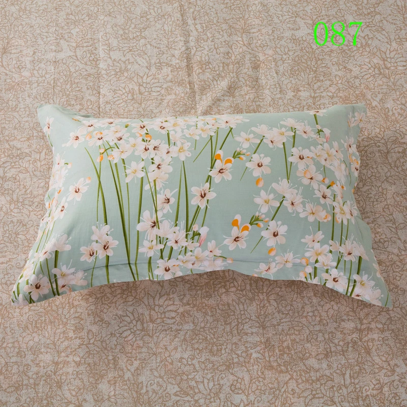 White Flower 1Pcs Cotton Single Bed Pillowcases 48x74cm Pillow Case Pillow Sack Pillow Cover