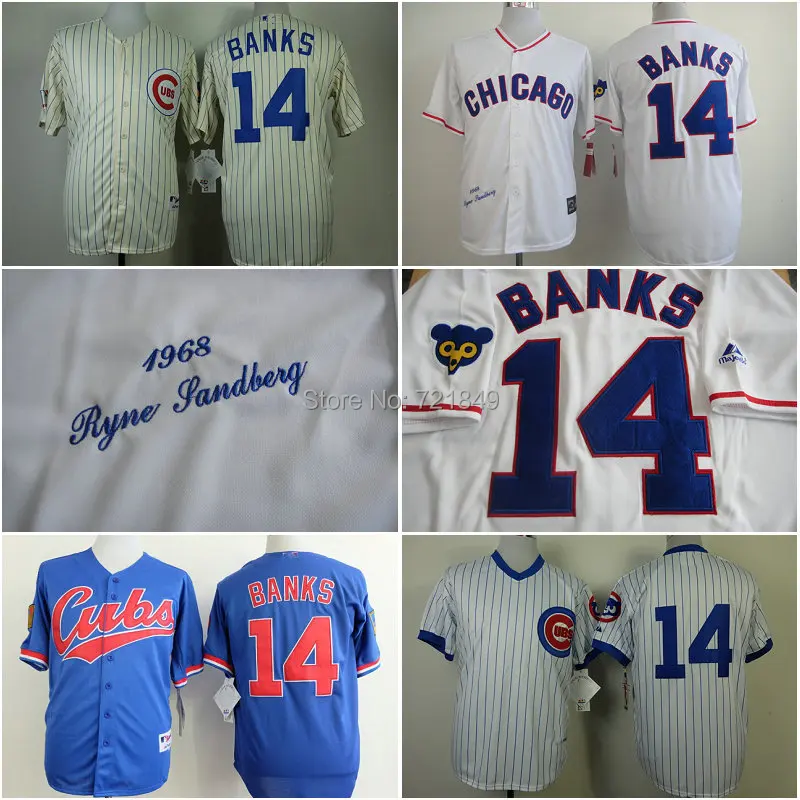 ernie banks baseball jersey 14