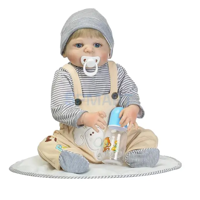 Lifelike 22inch Full Vinyl Reborn Infant Baby Doll Toddler Newborn Doll