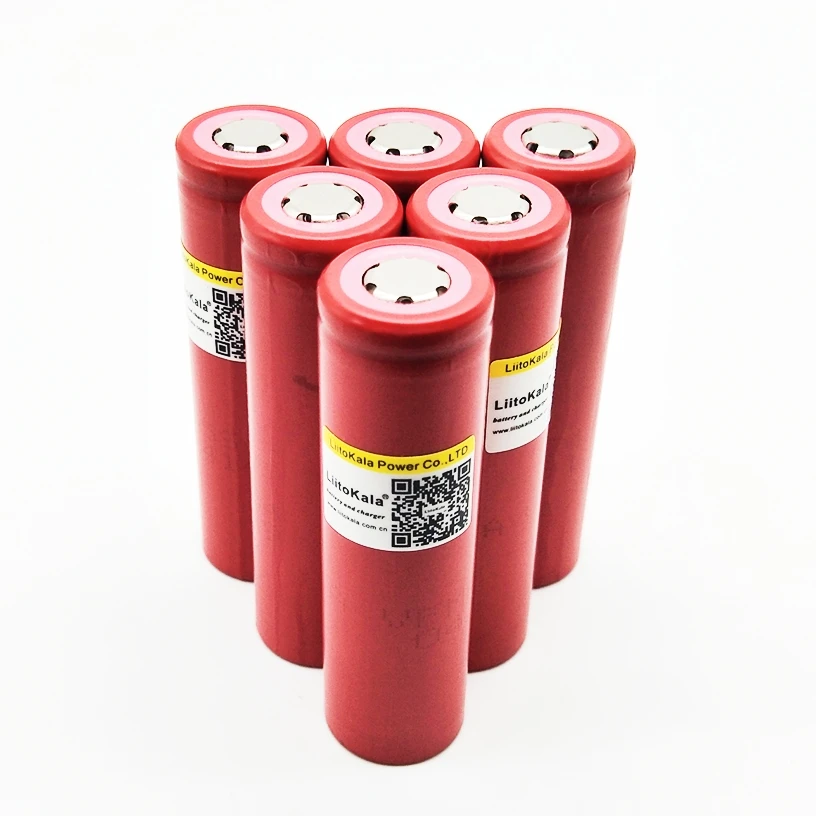

6 original new units ofUR18650AA 2200 mAh 3.7 V / 4.2 V lithium ion batteries