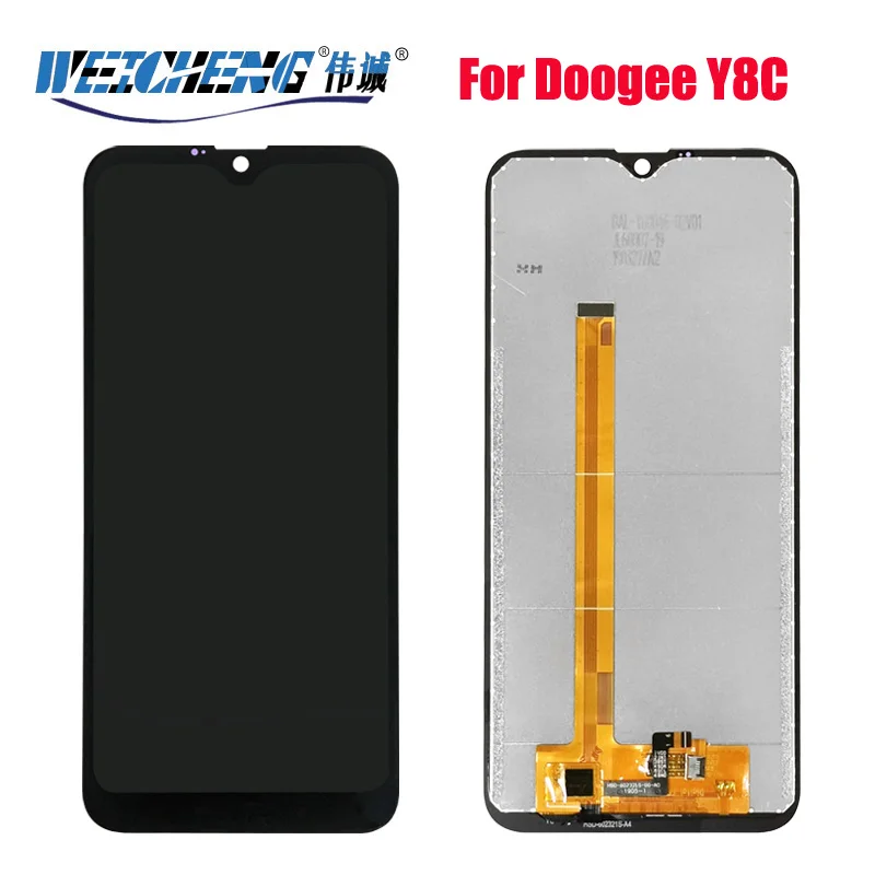 Протестирован для Doogee Y8/Y8C ЖК-дисплей+ кодирующий преобразователь сенсорного экрана в сборе ЖК+ сенсорный дигитайзер для Y8C/DoogeeY8 - Цвет: Black For Y8C