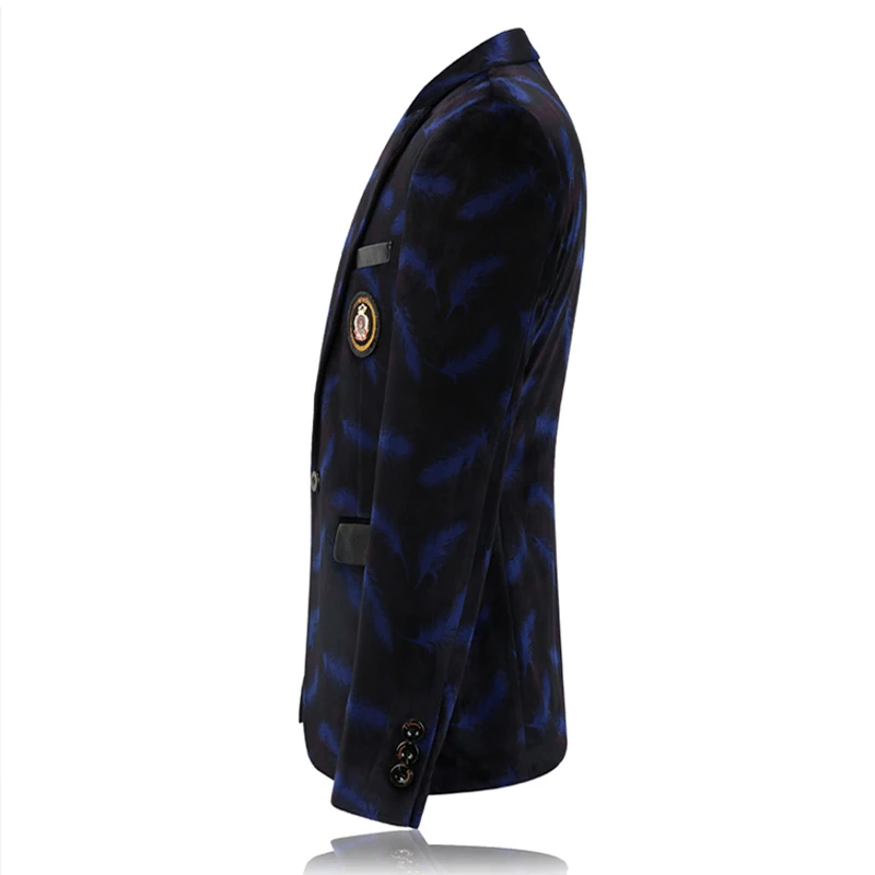 Blazer Men Wedding Dress Mens Jacket Designs Blue Velvet Blazer Men Wedding Dress Mens Jacket Designs Blue Velvet Slim Fit Suit Formal In Blazers From S