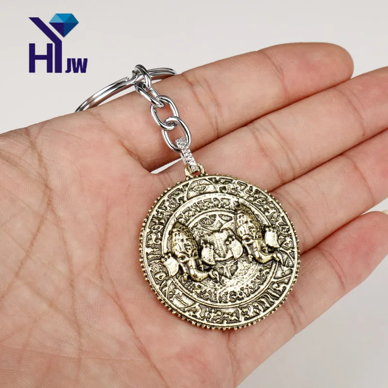 

HEYu Jewelry Uncharter Coin Pendant Keychain Game Shield Keyrings Holder Car Accessories Chaveiros