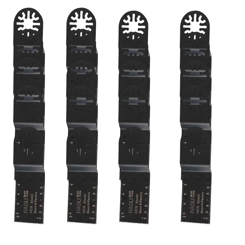 HAOL 32mm HCS standard tooth Oscillating Tool Saw Blades with Fein Multimaster Bosch Fein Dremel Makita Milwaukee and more