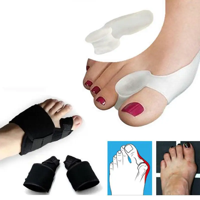 4 шт./компл. Bunion протектор для ног выпрямитель вальгусный разделитель пальцев стопы Корректор разделители для пальцев ноги кости инструмент для ухода за ногами облегчение боли