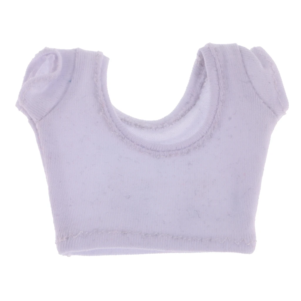 Fashion 1/6 Short Sleeve Crop Top T-Shirt Vest for Blyth 12