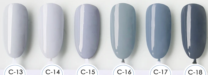 Маникюрный дизайн ногтей без формальдегида, 6 цветов, 15 мл, инструменты для замачивания, Гель-лак, СВЕТОДИОДНЫЙ УФ-гель, лак для ногтей - Цвет: c13 to c18
