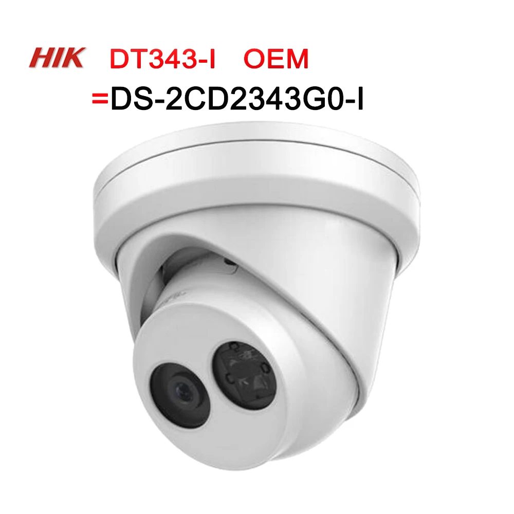 

IP Camera DT363-I=DS-2CD2363G0-I 6MP Hikvision OEM Network CCTV Camera H.265 CCTV Security POE WDR SD Card Slot 4pcs/lot