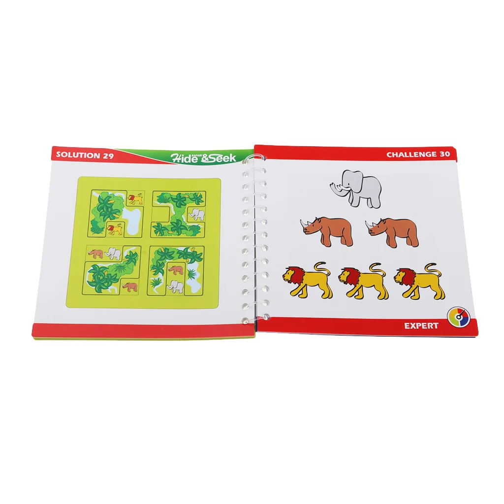 Hide & Seek Matching Game Logic Toy Animals Puzzle for Boys and Girls Gift