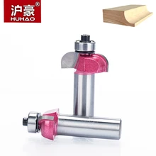 Huhao 1 Pc Schacht 1/2 Radius Ronde Groovende Inham Doos Beetje Cnc Ronde Neus Router Bits Voor Hout Industriële Kwaliteit houtbewerking Endmill