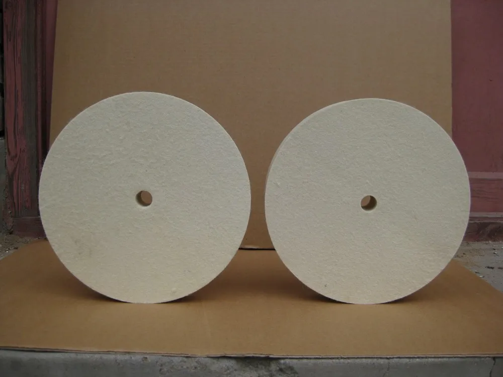 

100% wool felt polishing wheels with 0.7 density for glass machine