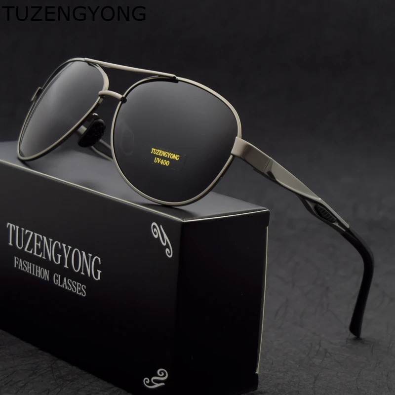 

2019 New Brand Design Classic Men's Polarized Sunglasses Pilot Aluminum Frame driving Sun Glasses For Men UV400 goggles