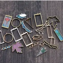 10 шт./компл. спрессованные цветы DIY УФ рамка Подвески открытая