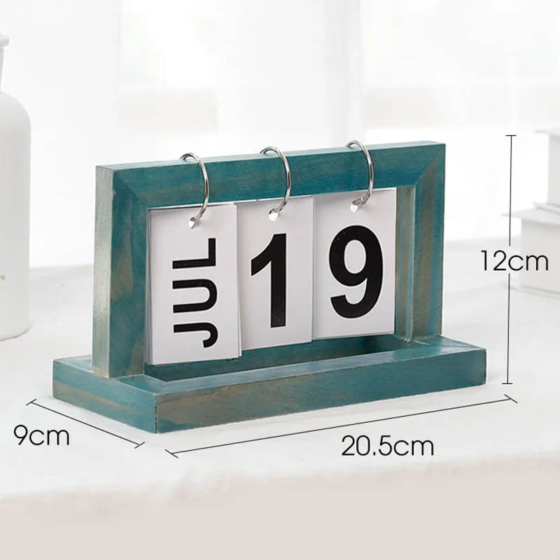 DIY календарь стол флип календари деревянные дома винтажные украшения украшение дома