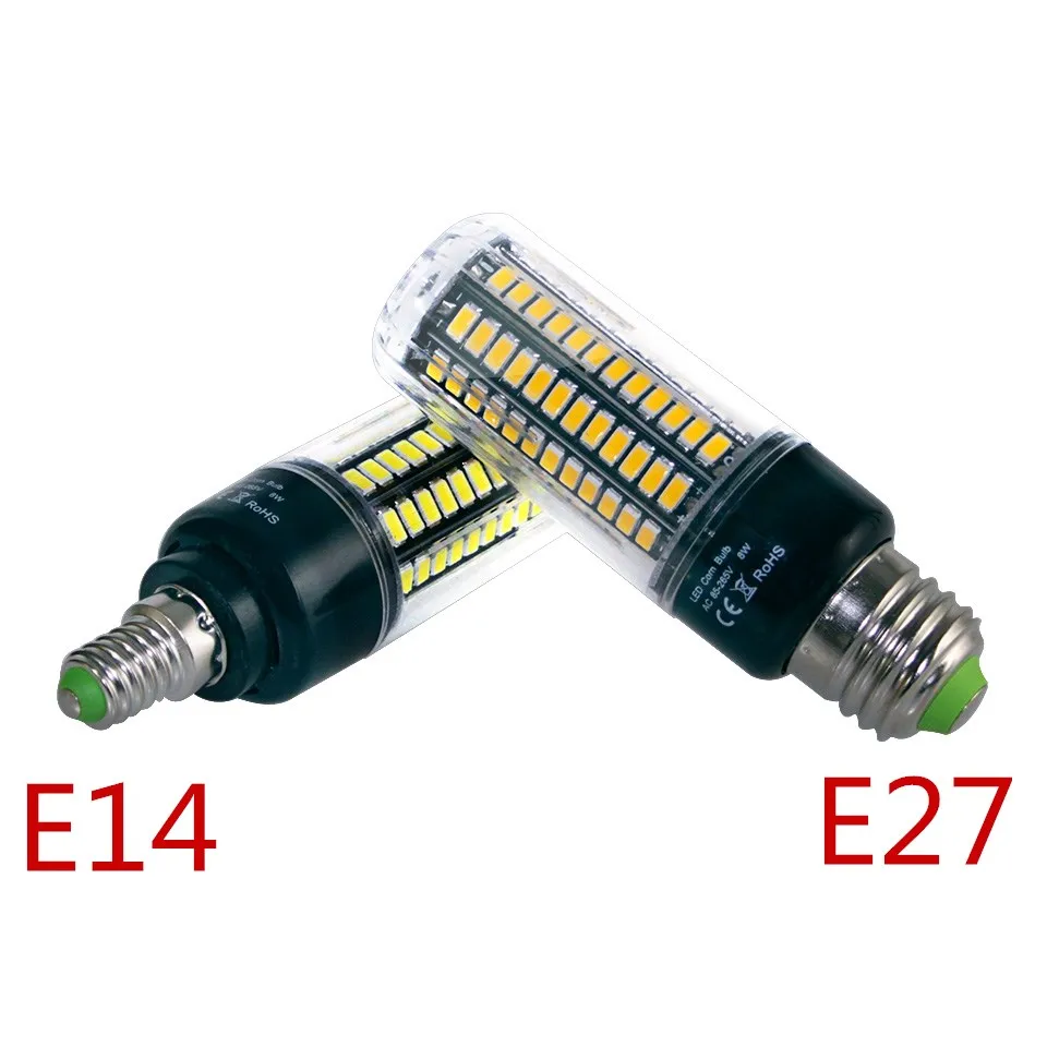 Светодиодная лампа SMD5736 2 шт./лот без мерцания умная IC E27 E14 светодиодная с