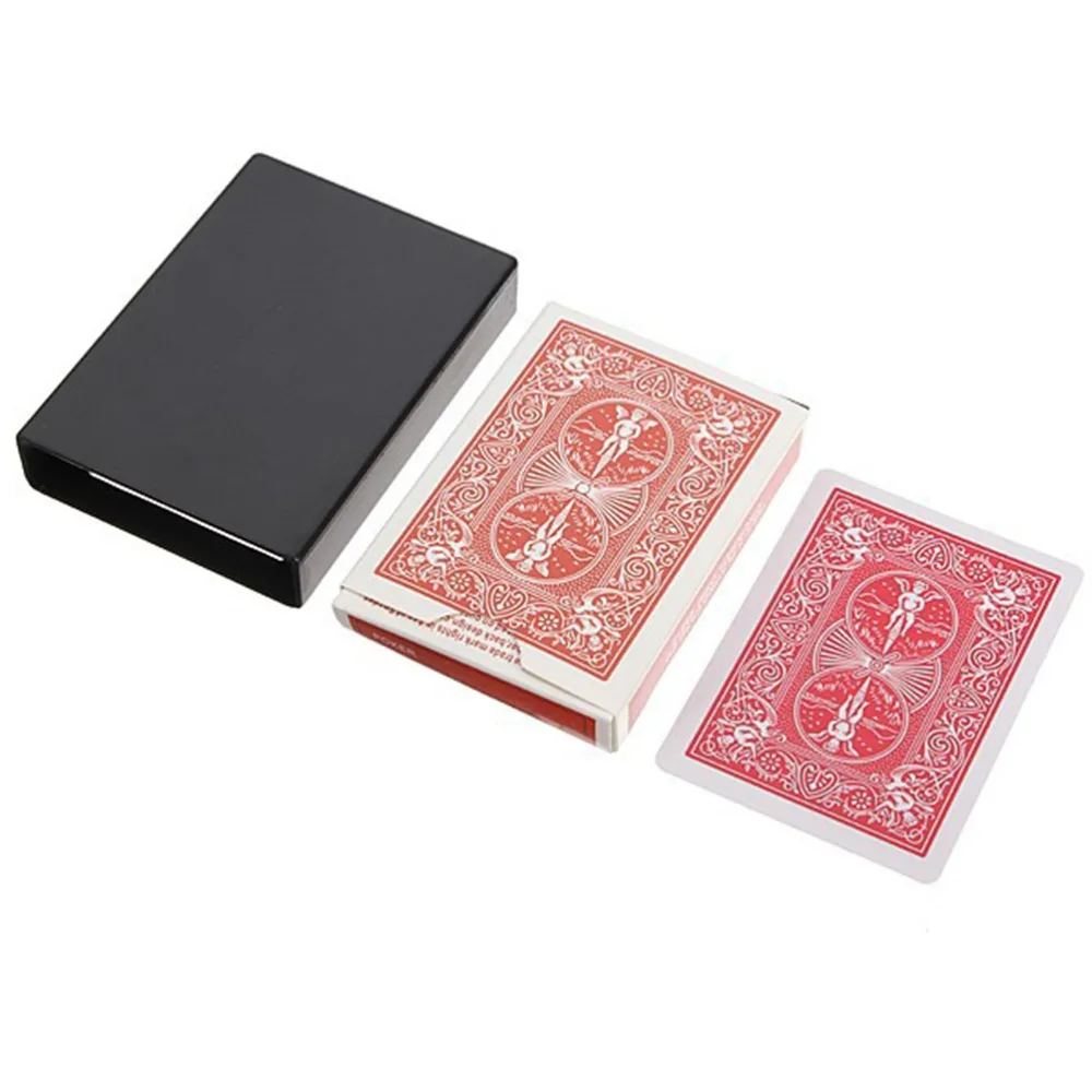 Magic Playing Card Poker Deck Disappearing Vanishing Case Close Up Trick Box H 