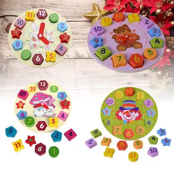 

Multi Styles Wooden Tangram Puzzle Colorful Square IQ Game Brain Teaser Intelligent Educational Funny Toy Children's Day Gift