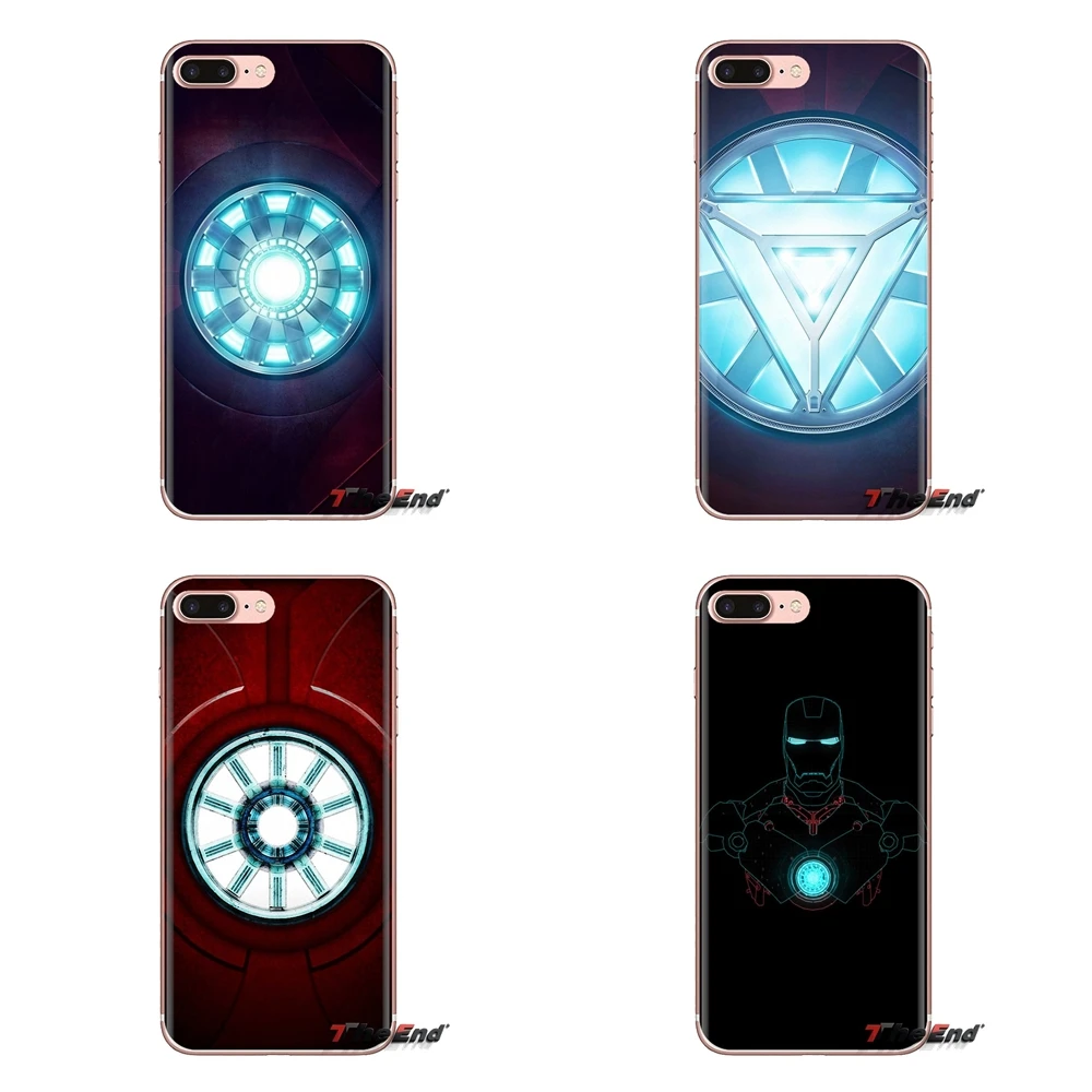Soft Housing Case Superhero iron man arc reactor For Sony Xperia Z Z1 Z2 Z3 Z5 compact M2 M4 M5 C4 E3 T3 XA Huawei Mate 7 8 Y3II |