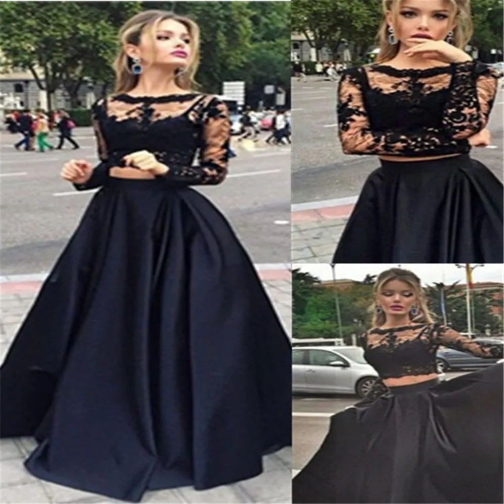 black grad dresses