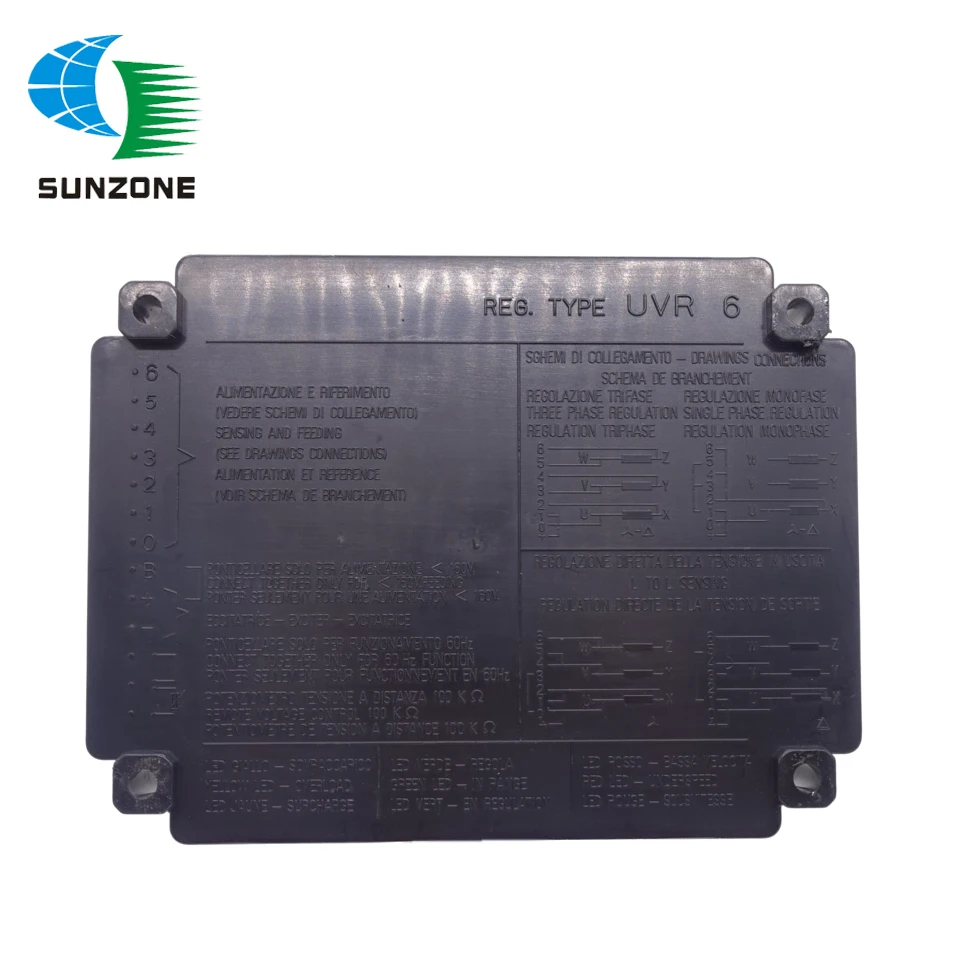 UVR6?AVR?Mecc alte 자동 전압 조정기 발전기 안정기 발전기 단일 3상 조정기