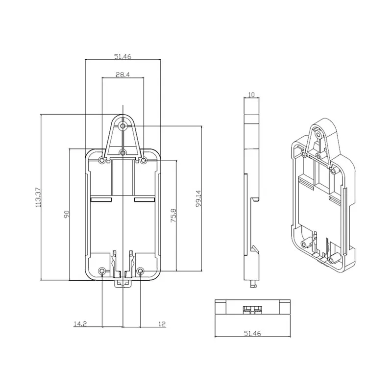 Sonoff dr Din Rail лоток Регулируемый установленный рейку Чехол Держатель решение для Sonoff переключатель(Basic/TH10/16/Pow/Dual/G1) GHMY