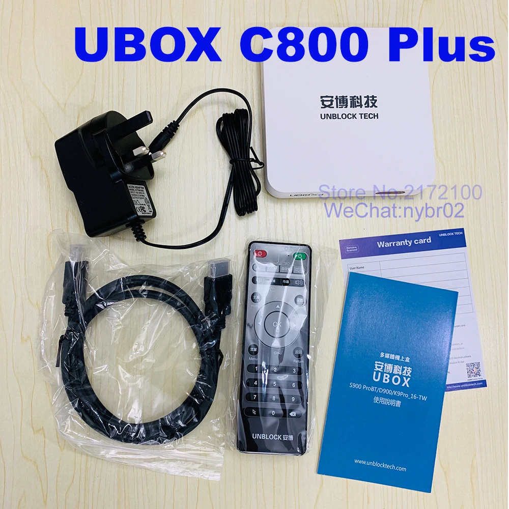  Unblock Tech TV BOX UBOX 4 OS version IPTV Android tv box Free LIVE SmartTV Box Bluetooth HD 4K 1G+